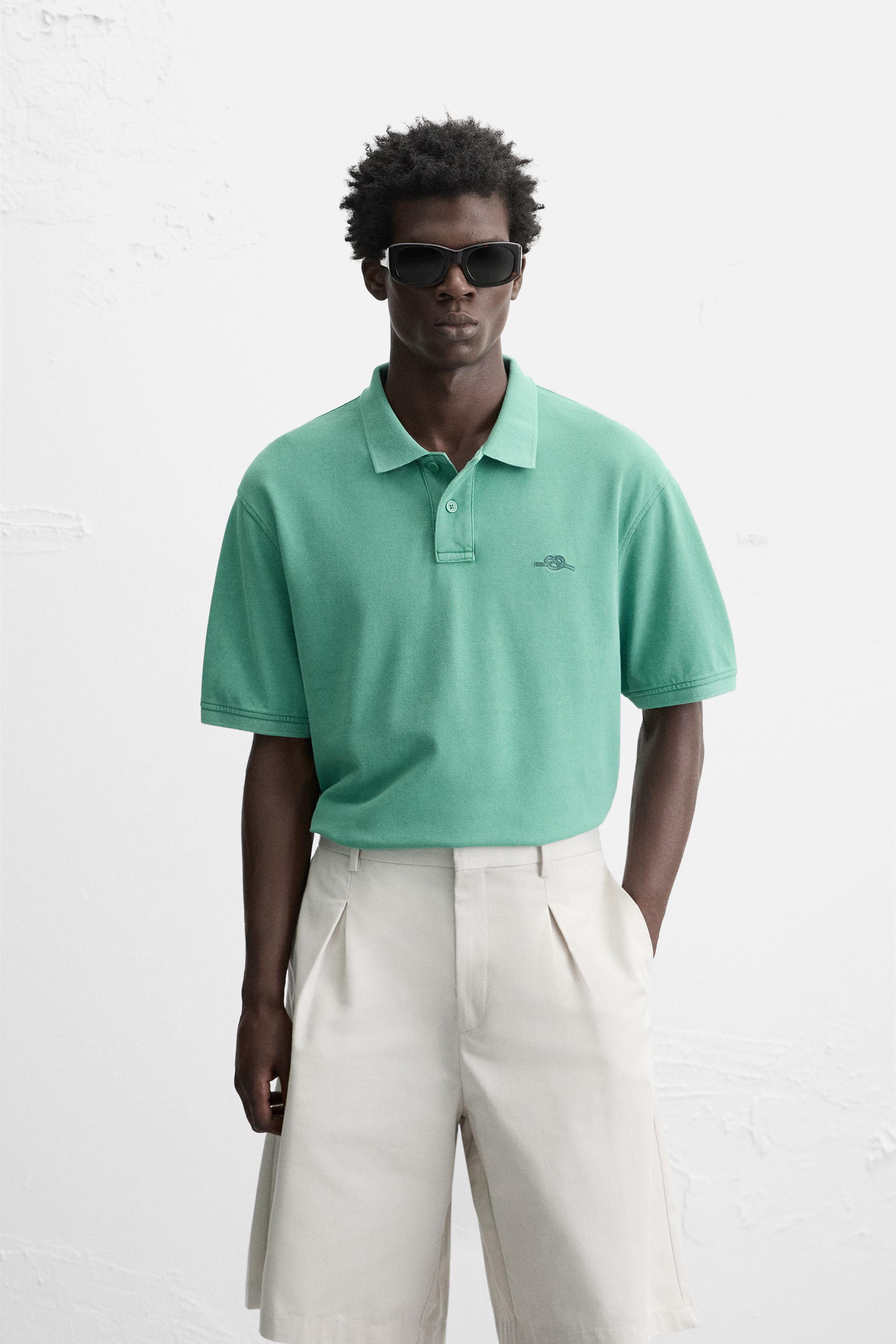 WASHED PIQUÉ POLO SHIRT