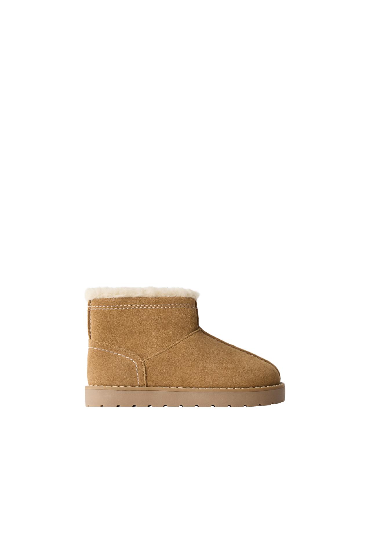 LINED LEATHER ANKLE BOOTS