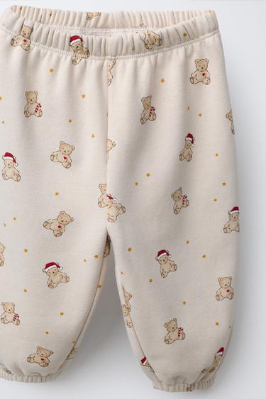 BEARS SWEATSHIRT AND JOGGER TROUSERS SET - Ecru by Zara - Image 6