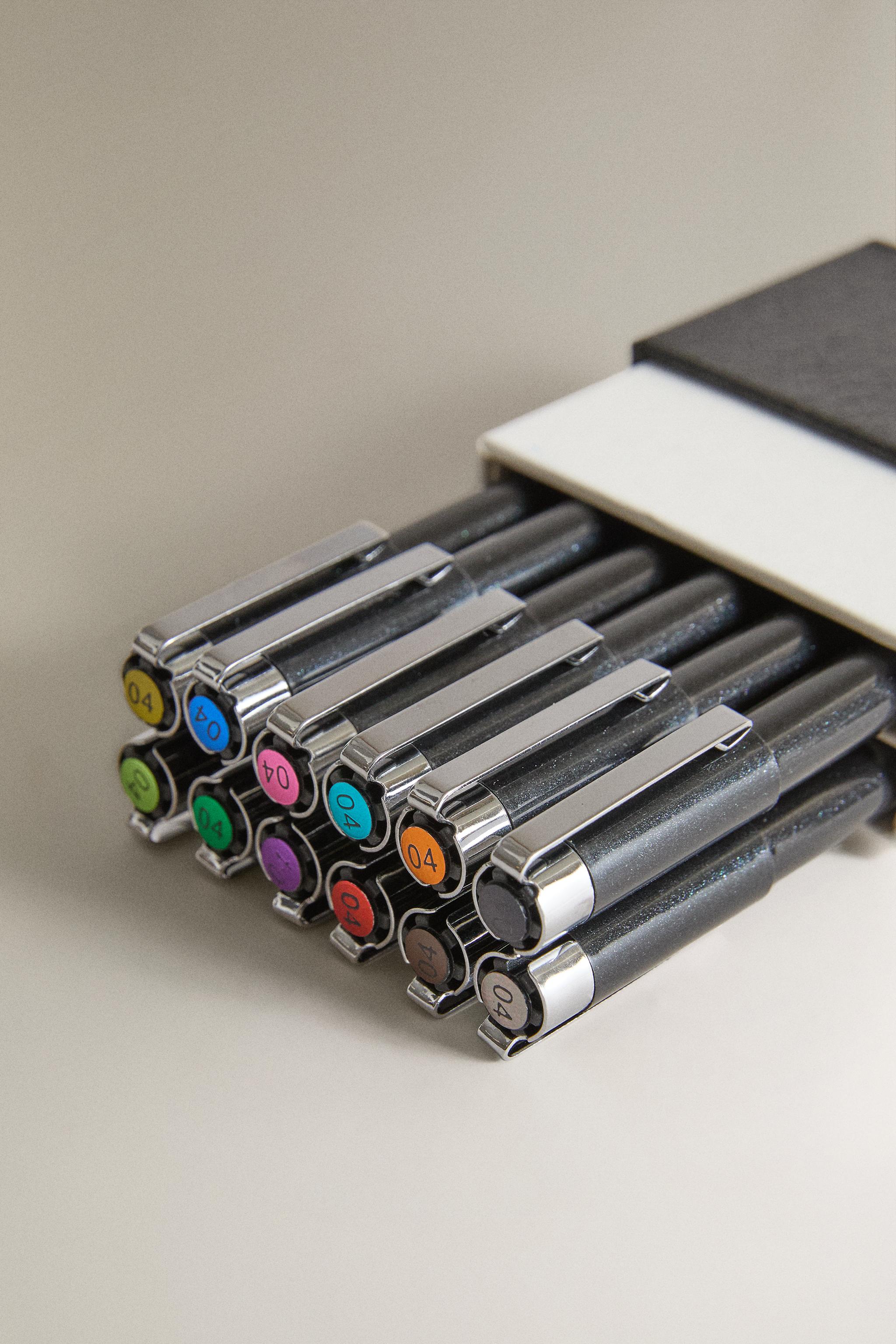 Zara FINE-TIP MARKER PACK (PACK OF 12) — фото 3