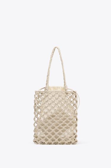 BRAIDED SHOPPER - Ecru by Zara
