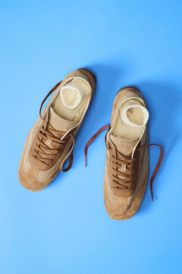 TURNschuh aus LEDER - Sandfarbe von Zara