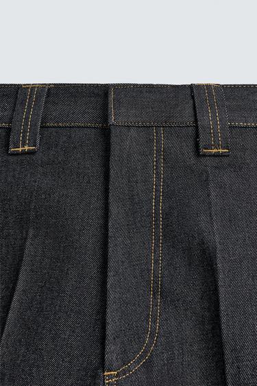 JORTS EN DENIM RELAXED FIT - Bleu de Zara - Image 8