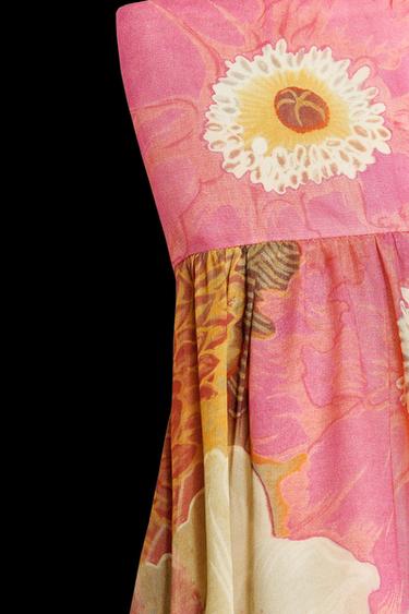 KLEID MIT BLUMENMUSTER ZW COLLECTION - Rosa von Zara