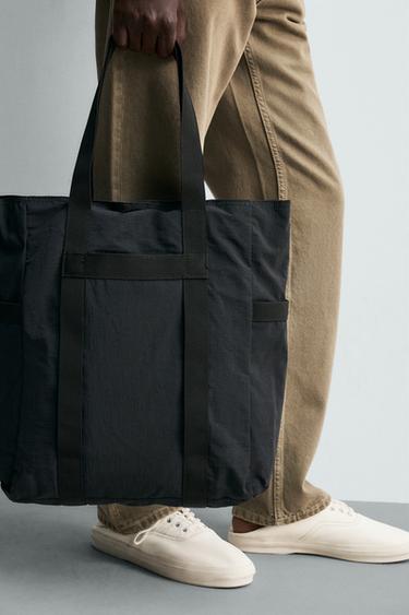 TECHNICAL TOTE BAG - Black by Zara - Image 1