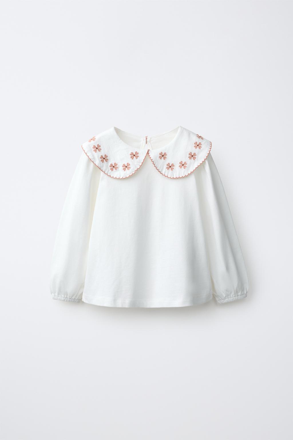 EMBROIDERED FLORAL BLOUSE