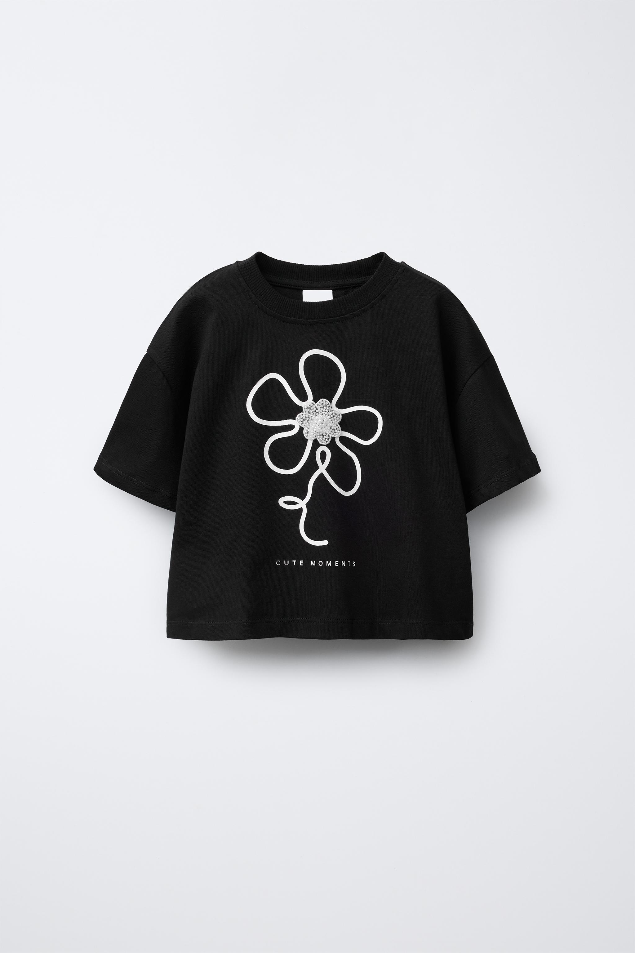 ★ドイツ発*ZARA*新作*パールニットTシャツ/BLACK★ org.jpg