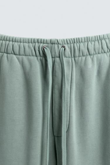 WIDE-LEG JOGGING TROUSERS X SR_A - Turquoise by Zara - Image 7
