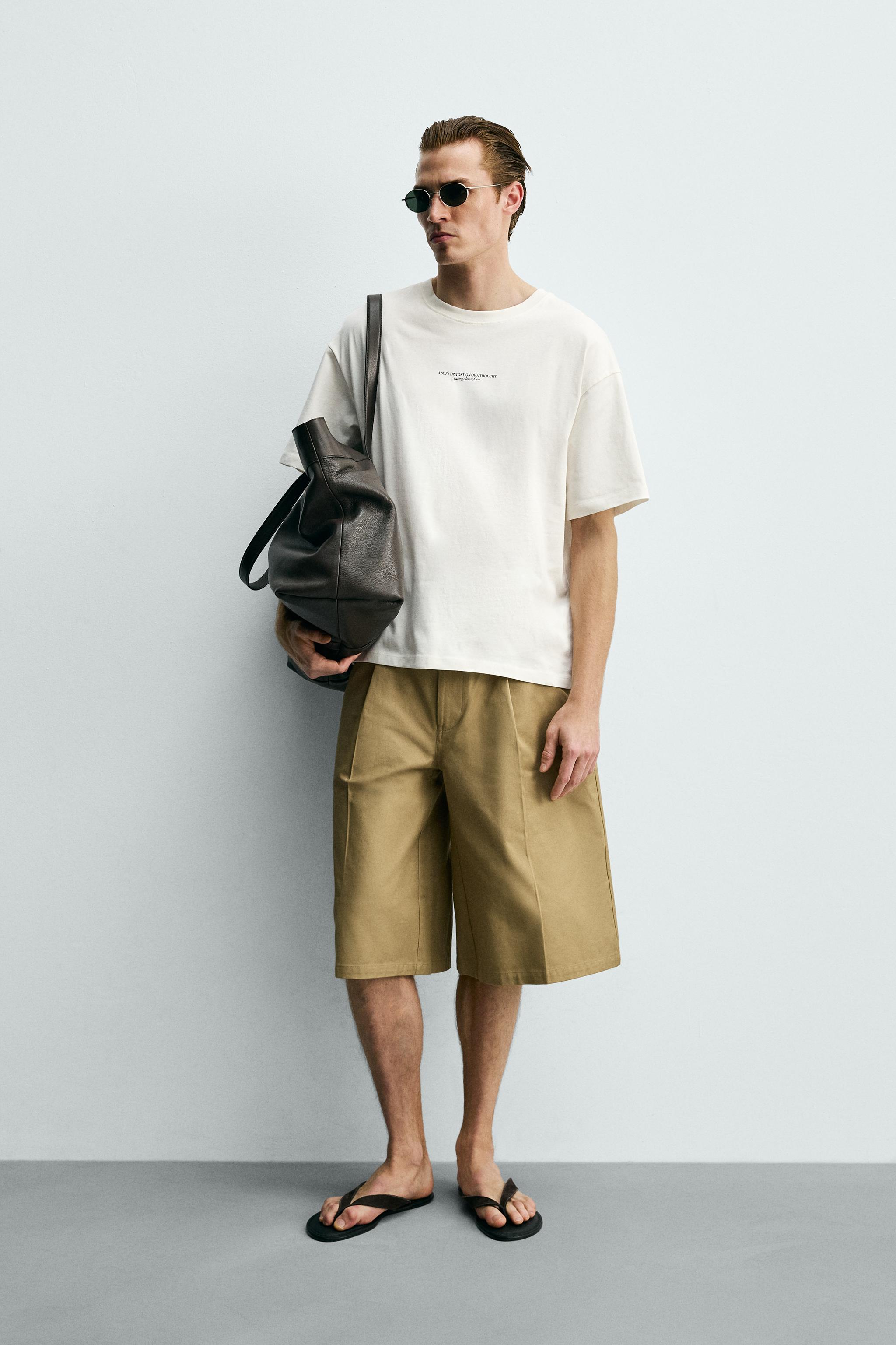 EMBROIDERED TEXT PRINT T-SHIRT