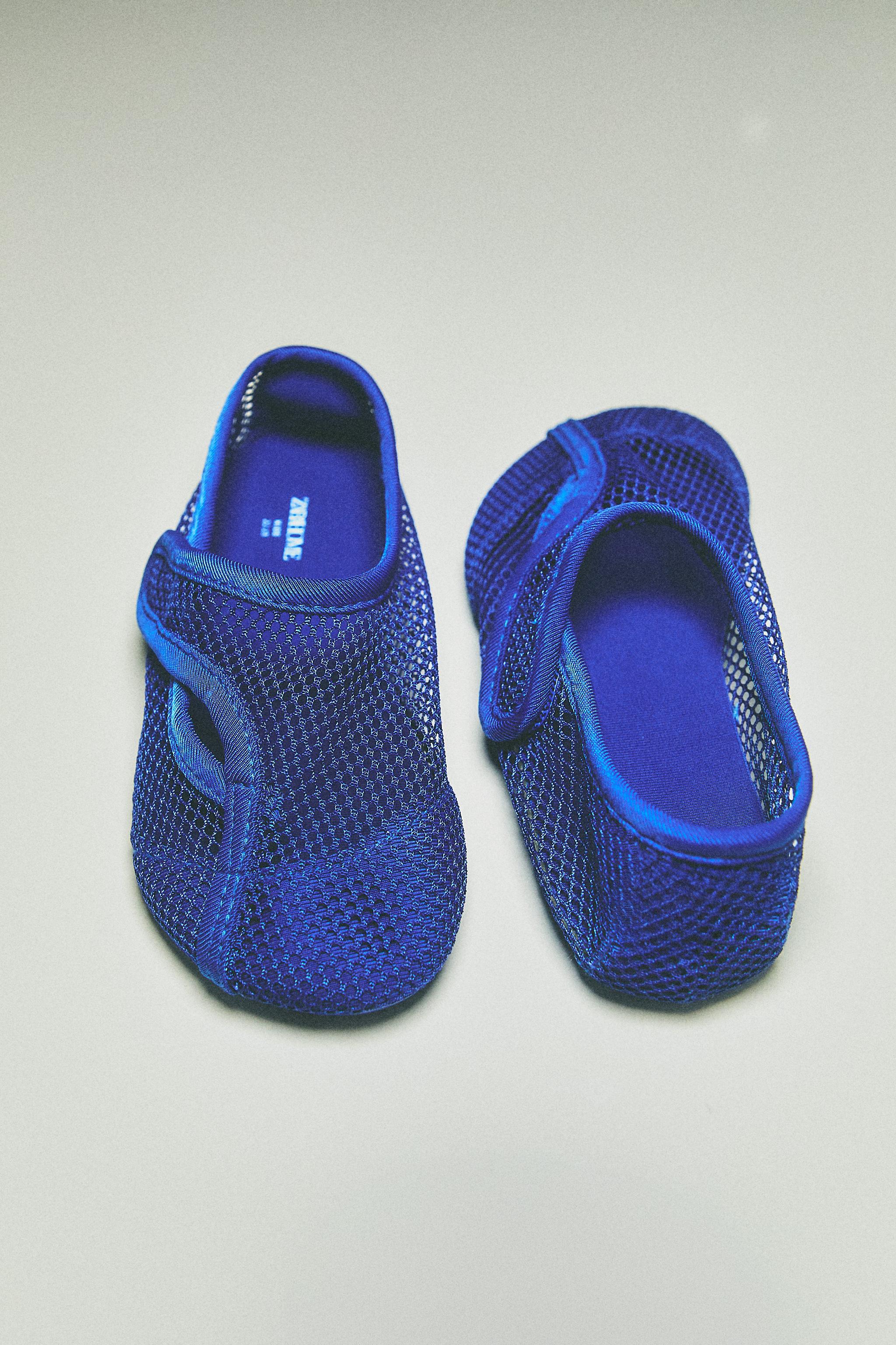KIDS' MESH SLIPPERS — Blue
