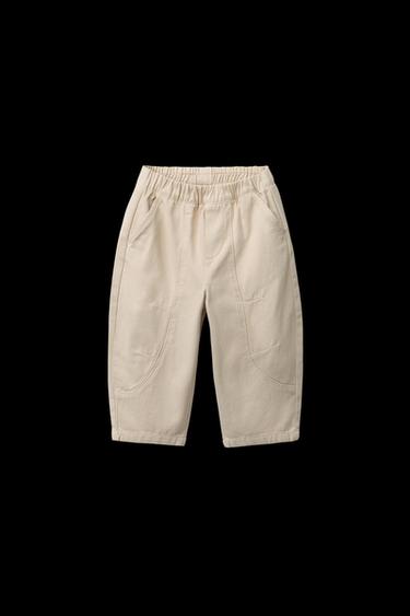 PANTALÓN BALLOON SOFT - Beige claro de Zara