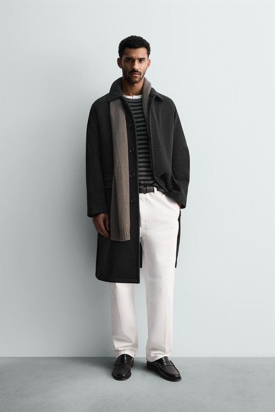 WOOL BLEND COAT WITH POCKETS