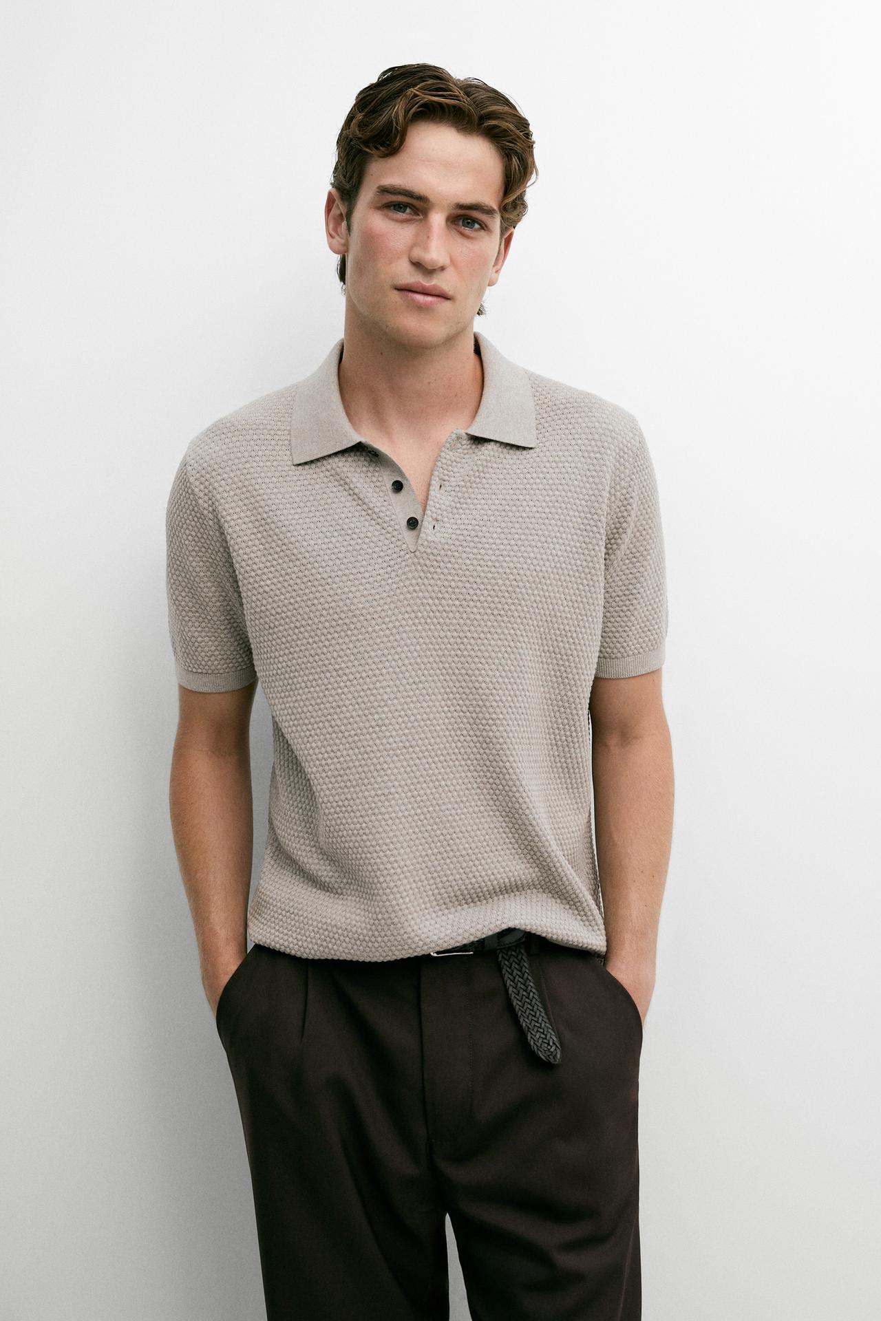 100% Cotton Short Sleeve Knit Polo — 847