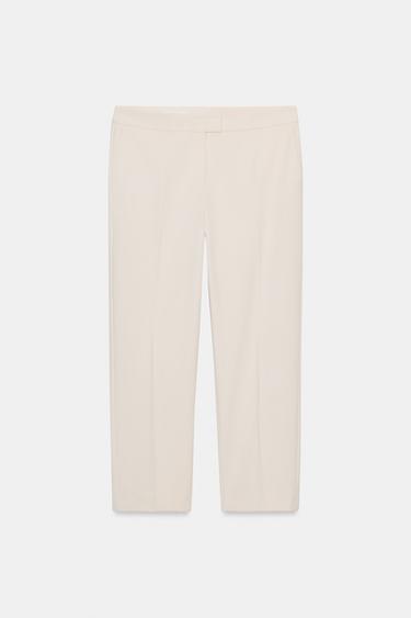 PANTALÓN TIRO ALTO - Crudo medio de Zara