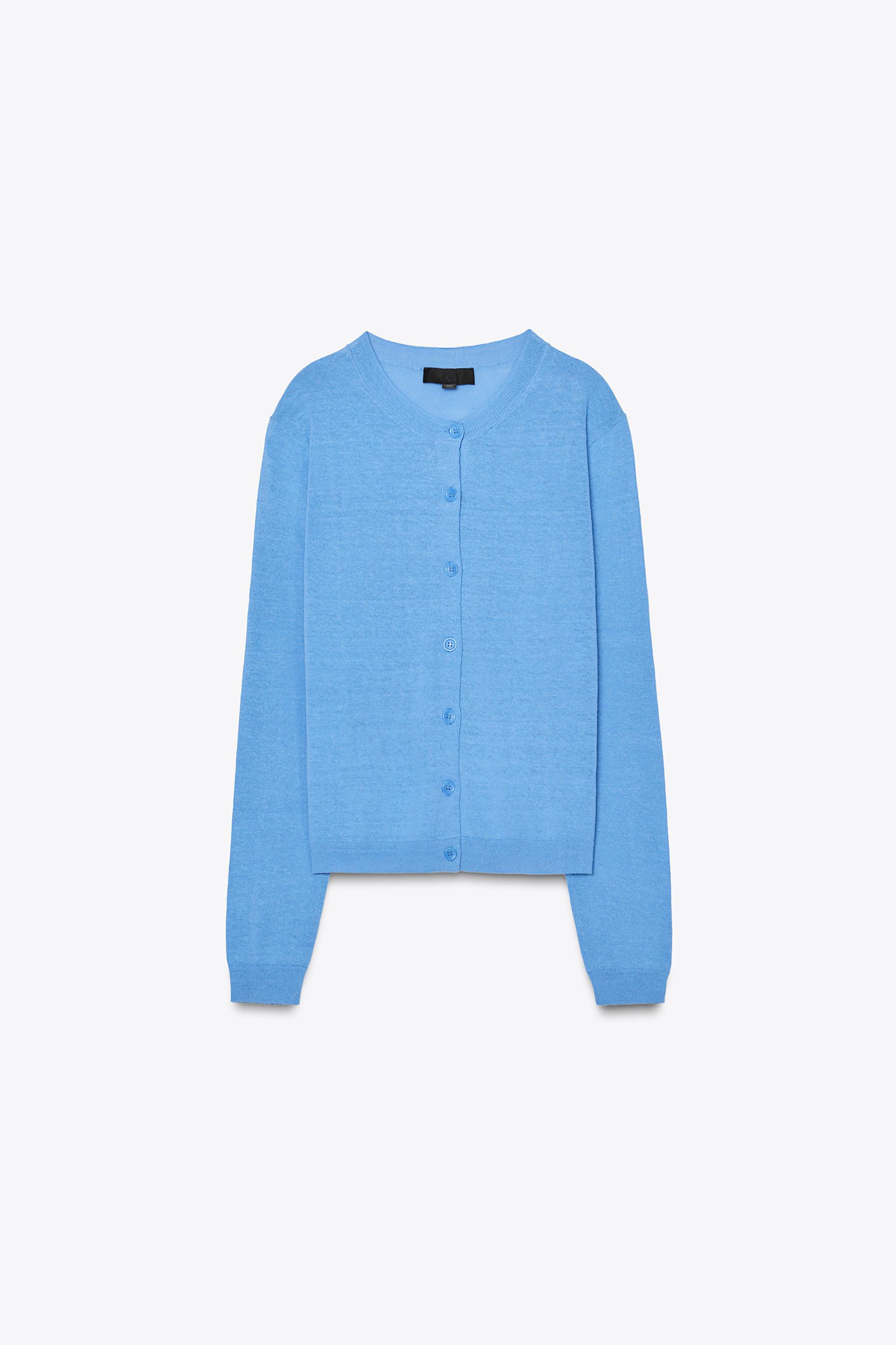 リネンニットジャケット - アイス グレー | ZARA Japan / 日本
