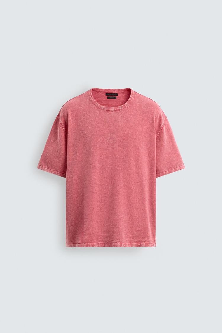 ZARA SLUB KNIT T-SHIRT