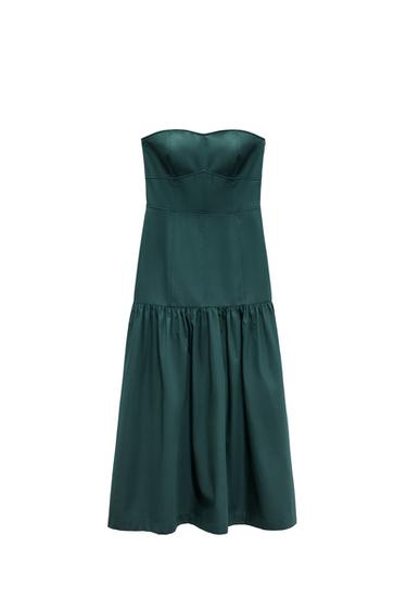 MATCHING DRESS WITH TOPSTITCHING