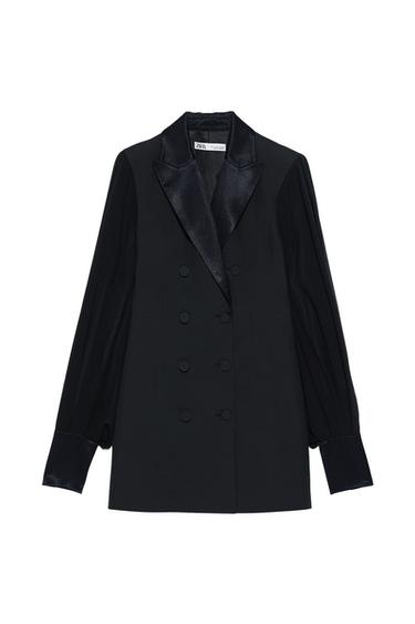 COMBINATION SLEEVE BLAZER DRESS