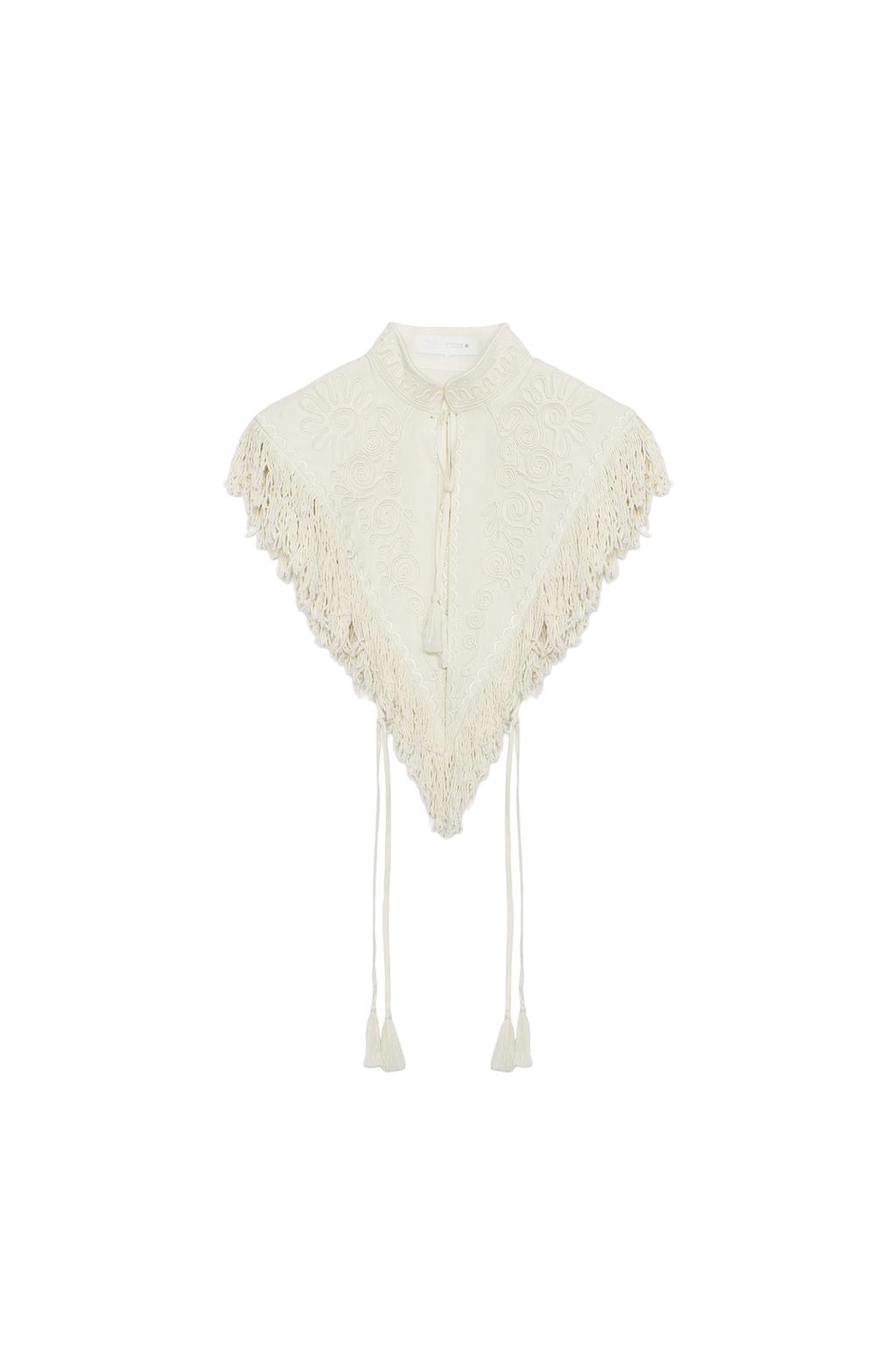 ZW COLLECTION FRINGED EMBROIDERED VEST - image 3