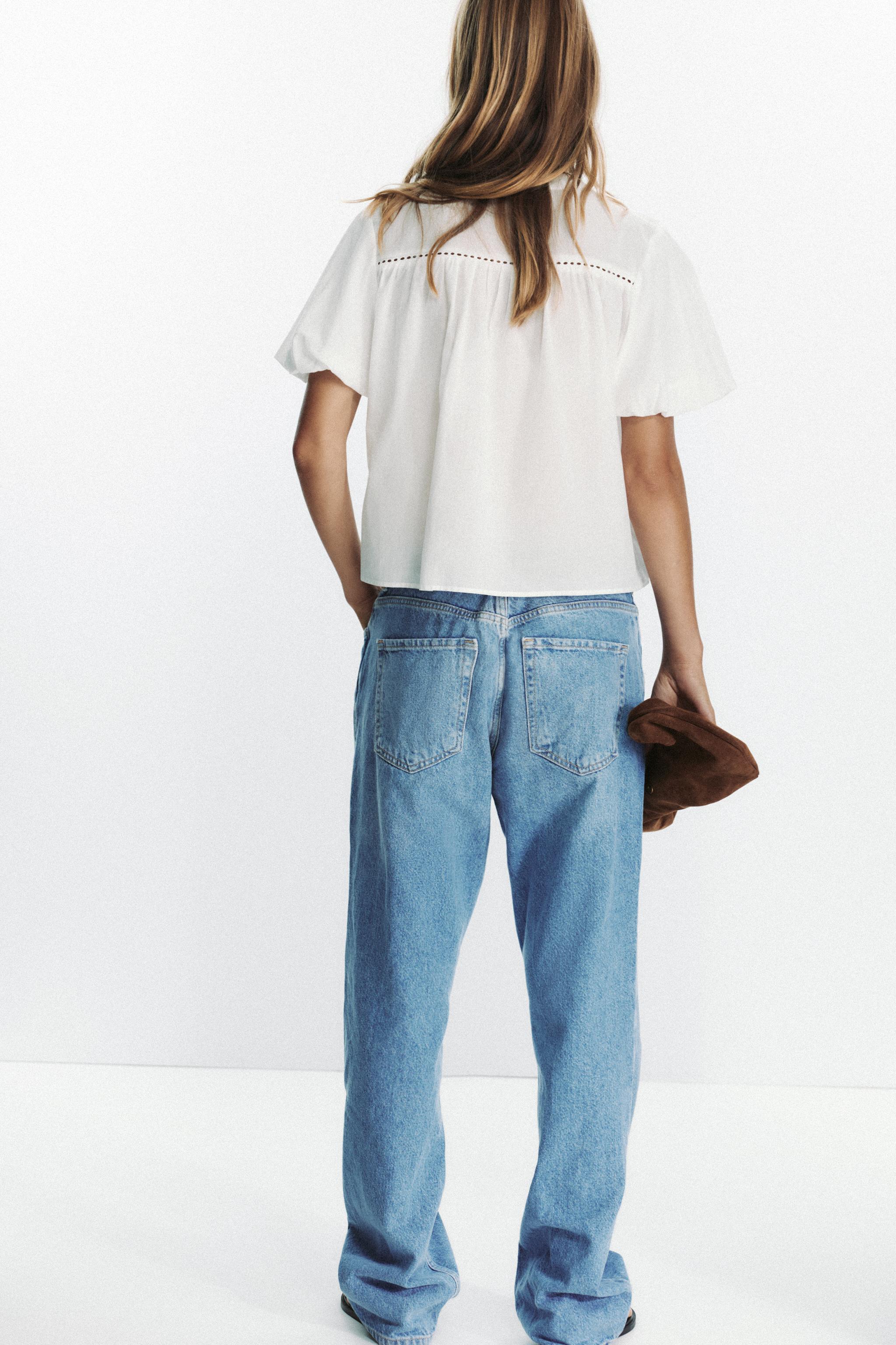 BLOUSE À MANCHES BOUFFANTES