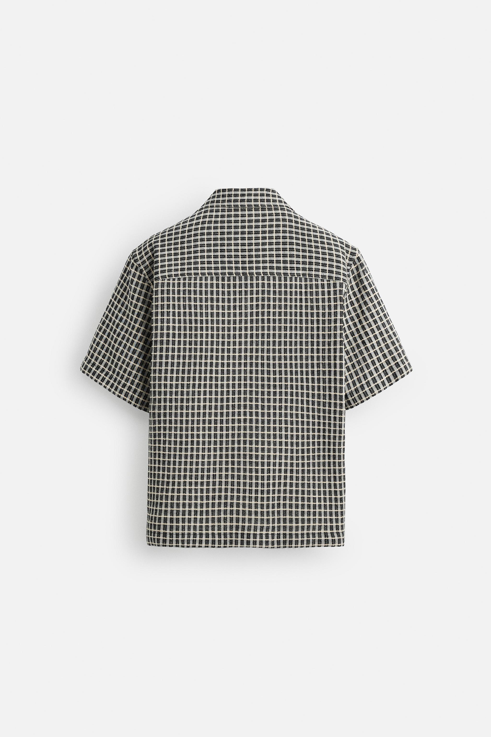 スペイン発送 ZARA リラックスフィットチェックシャツ 今季新作 スペイン発送 ZARA リラックスフィットチェックシャツ 今季新作