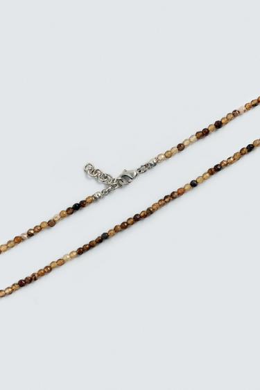 CHAÎNE FANTAISIE PIERRE - Marron de Zara - Image 3