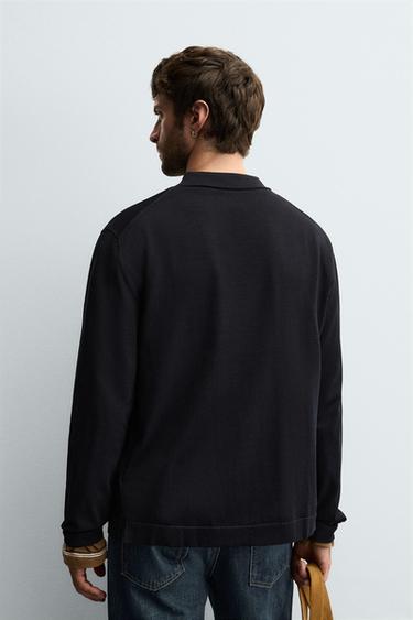 LIGHTWEIGHT COTTON CARDIGAN - Dark navy by Zara - Image 2