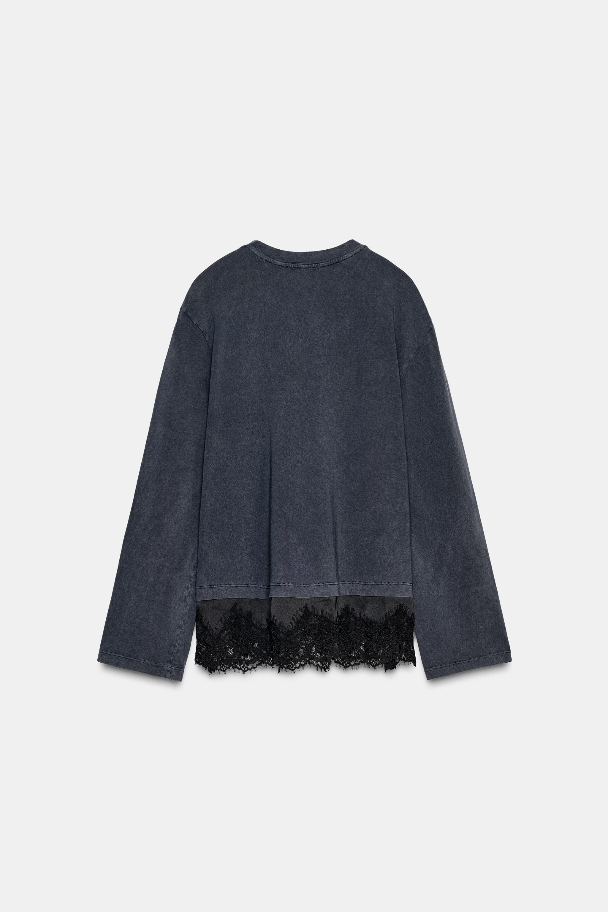 COMBINATION LACE T-SHIRT