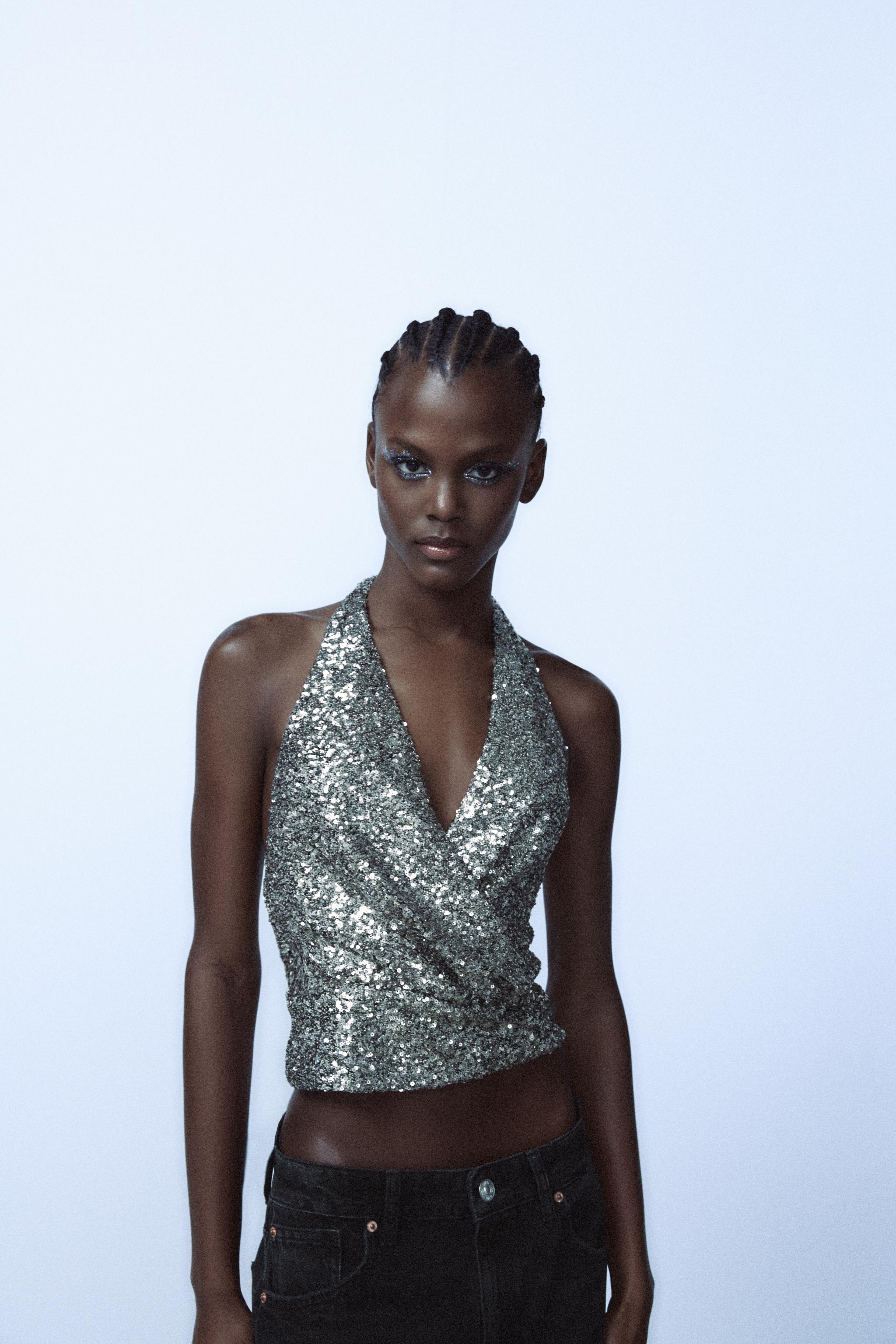 Silver-themed Women's Tops | ZARA United States