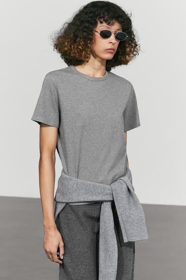 100% cotton short sleeve T-shirt — Gray 2