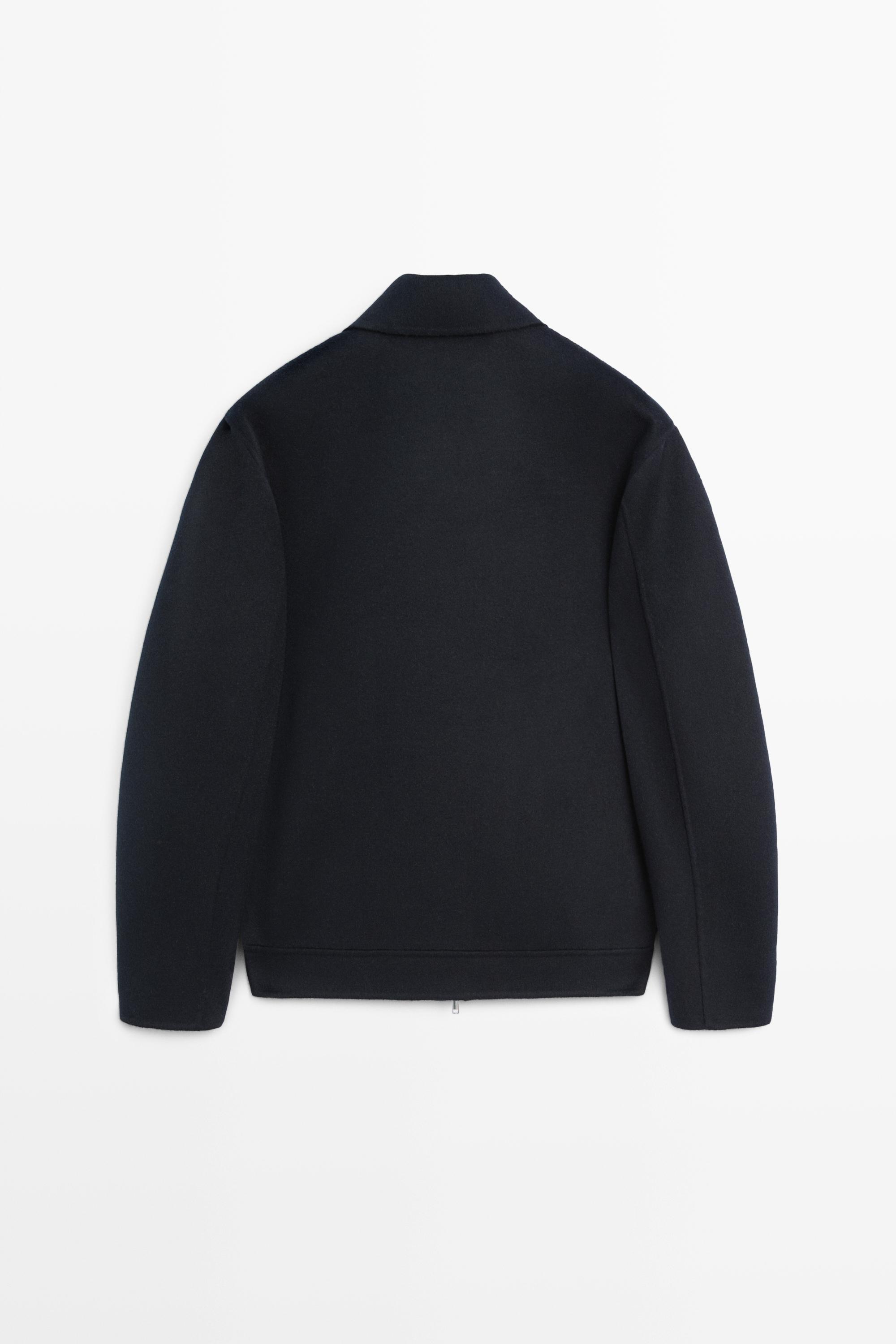 Wool blend double fabric jacket