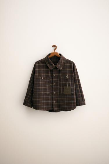 ZARA TIMELESS - CHECK SHIRT - Chocolate by Zara