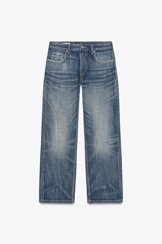 TRF MID-RISE STRAIGHT CROP JEANS