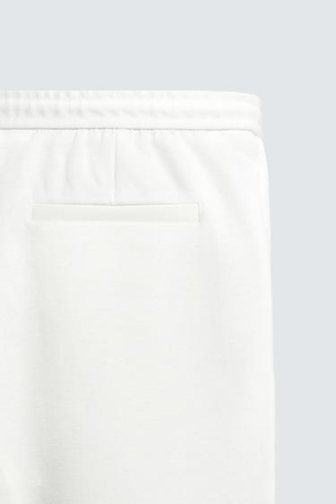 REGULAR FIT COMFORT BERMUDA SHORTS - Oyster-white by Zara - Image 9