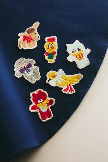 KIDS’ X THE ANIMALS OBSERVATORY PATCHES (PACK OF 6) - Multicoloured by Zara