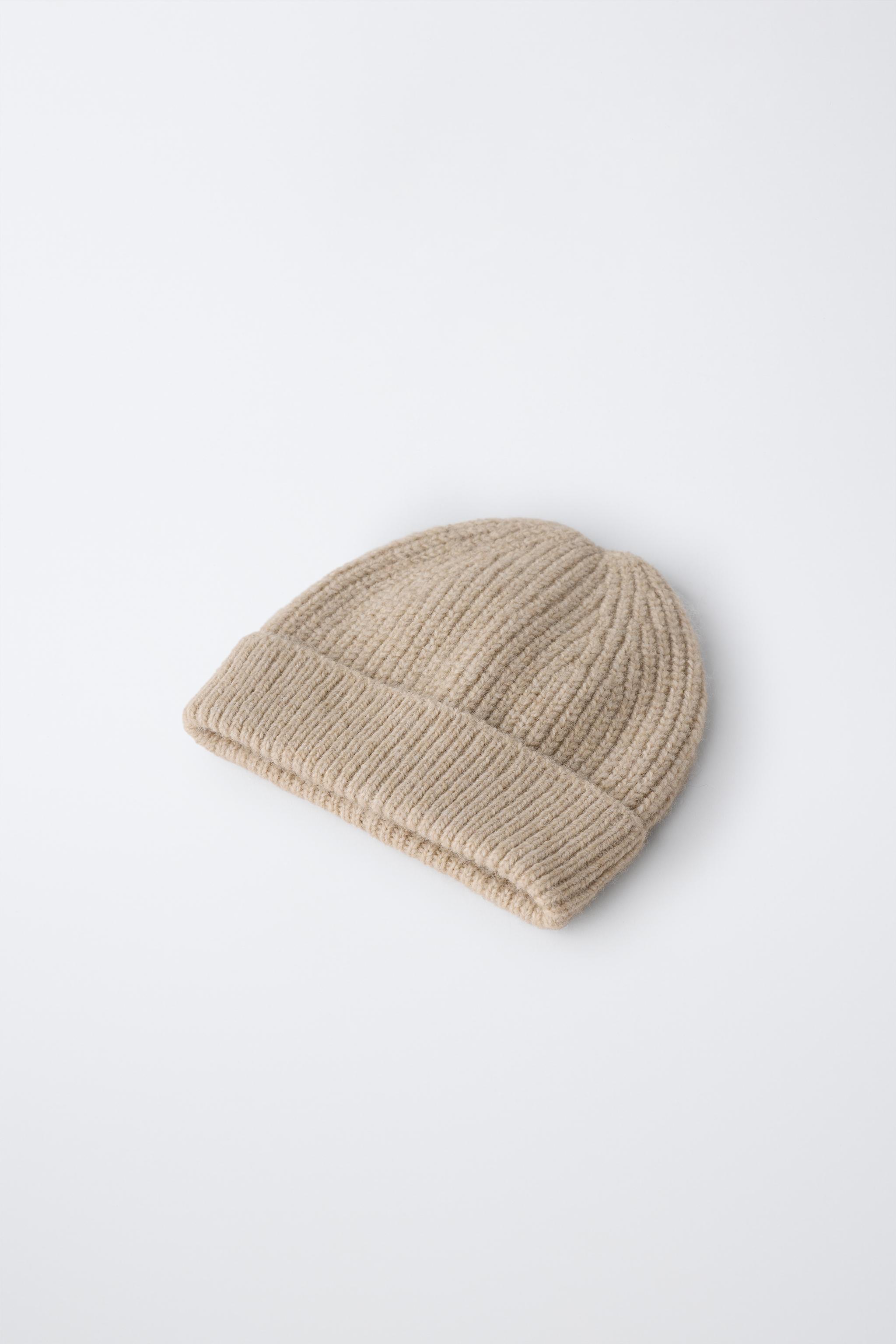 KNIT BEANIE HAT - Light beige | ZARA United States