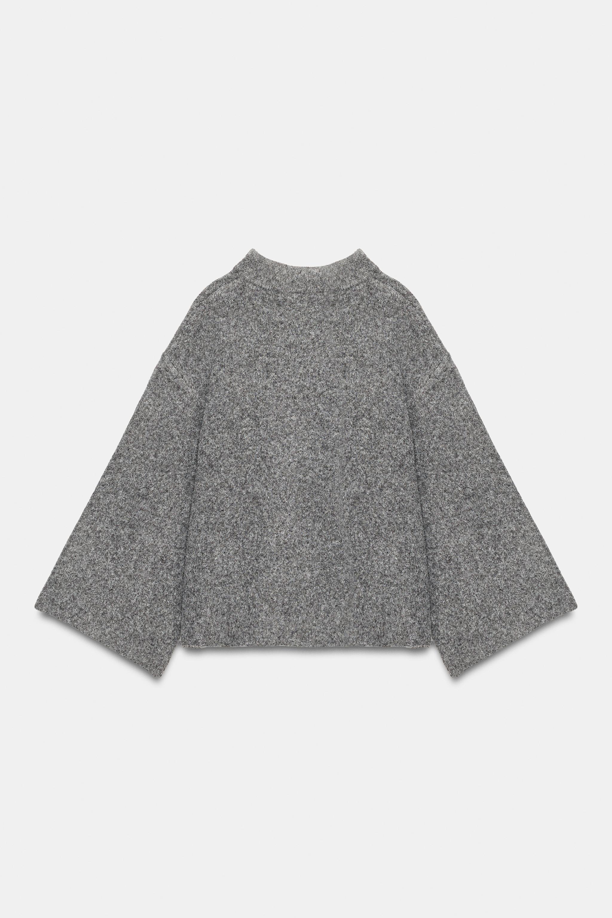 GILET EN MAILLE À MANCHES LARGES