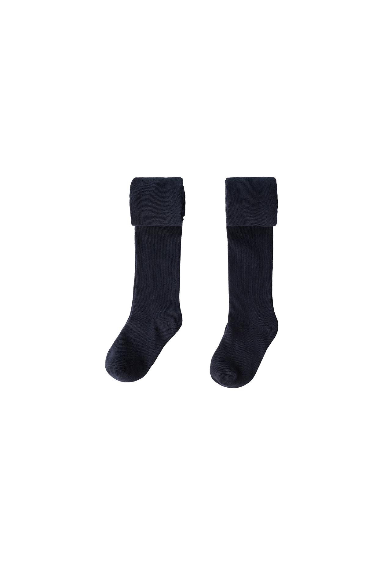 TWO-PACK OF PLAIN TIGHTS — Navy blue