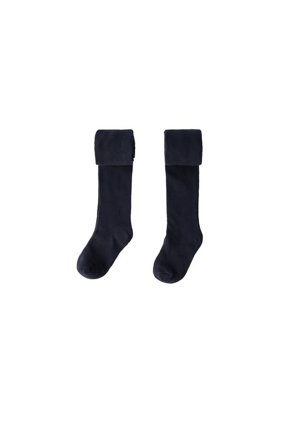 Zara TWO-PACK OF PLAIN TIGHTS - Navy blue - Image 0