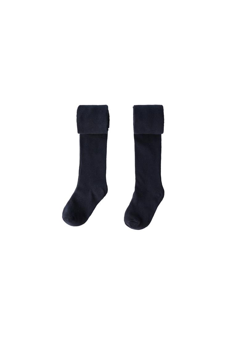 TWO-PACK OF PLAIN TIGHTS — Navy blue