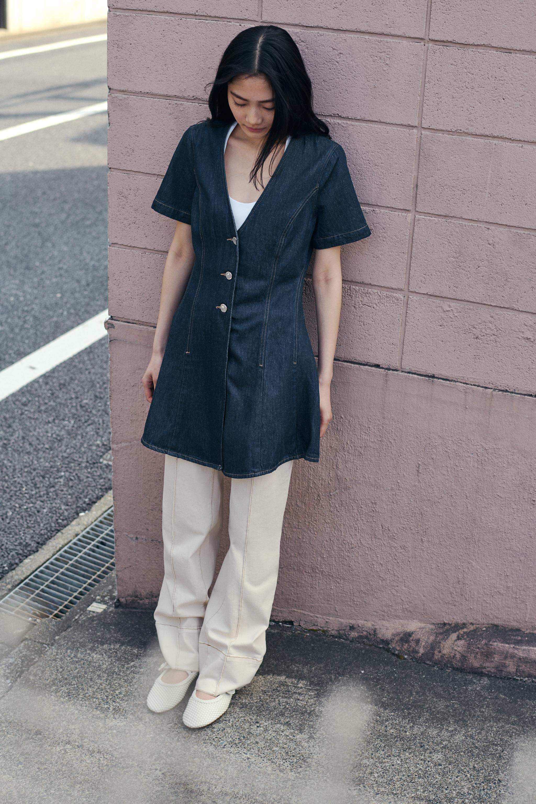 Z1975 デニム ミニワンピース - ブルー | ZARA Japan / 日本