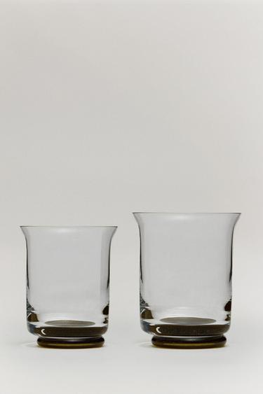 THE AUSSBAD SHORT GLASS - Green by Zara
