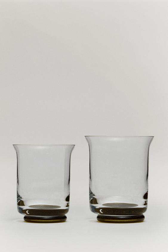THE AUSSBAD SHORT GLASS - Green by Zara - Image 0