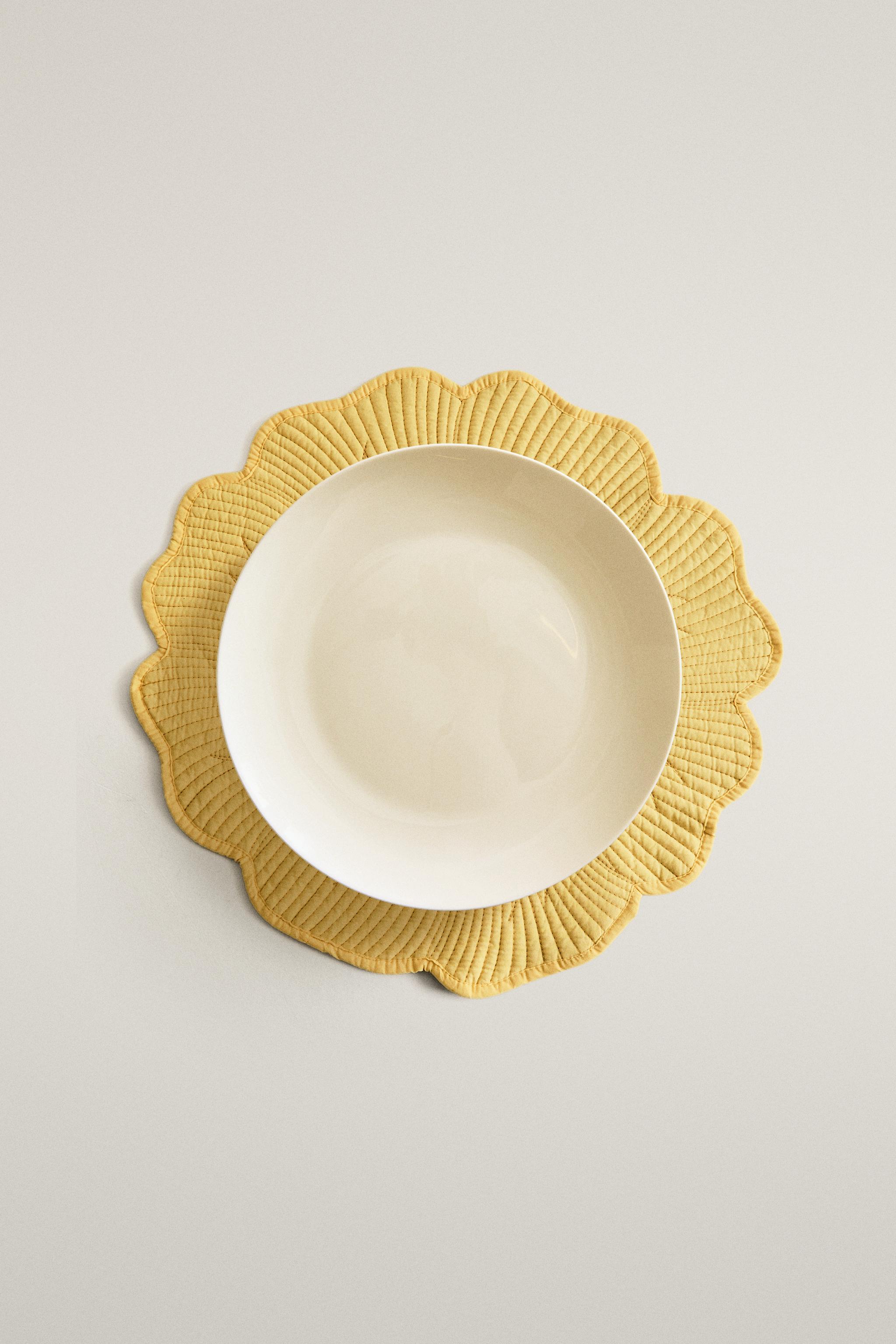 SET DE TABLE MATELASSÉ FLEUR