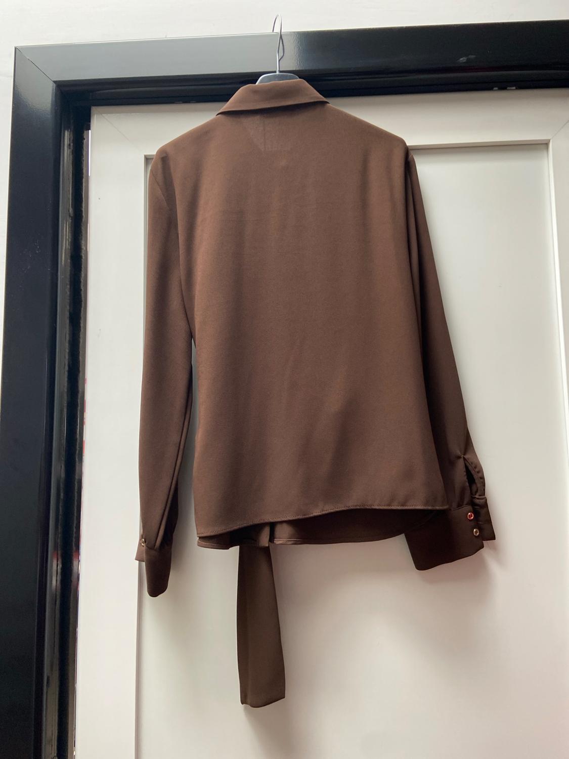 CREPE SHIRT WITH KNOT - Image 4