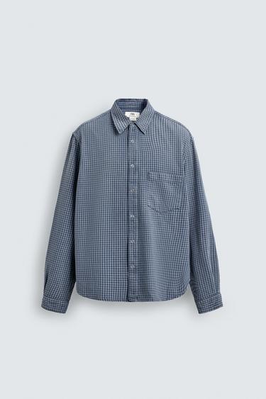 CHEMISE À CARREAUX ÉDITION LIMITÉE - Bleu de Zara - Image 6
