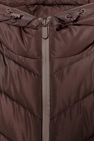CAZADORA ACOLCHADA COMBINADA - Marrón de Zara