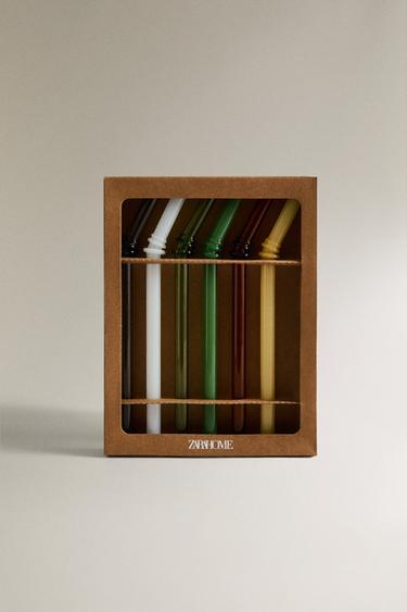 LOT PAILLES VERRE COULEURS (LOT DE 6) - Vert de Zara - Image 3