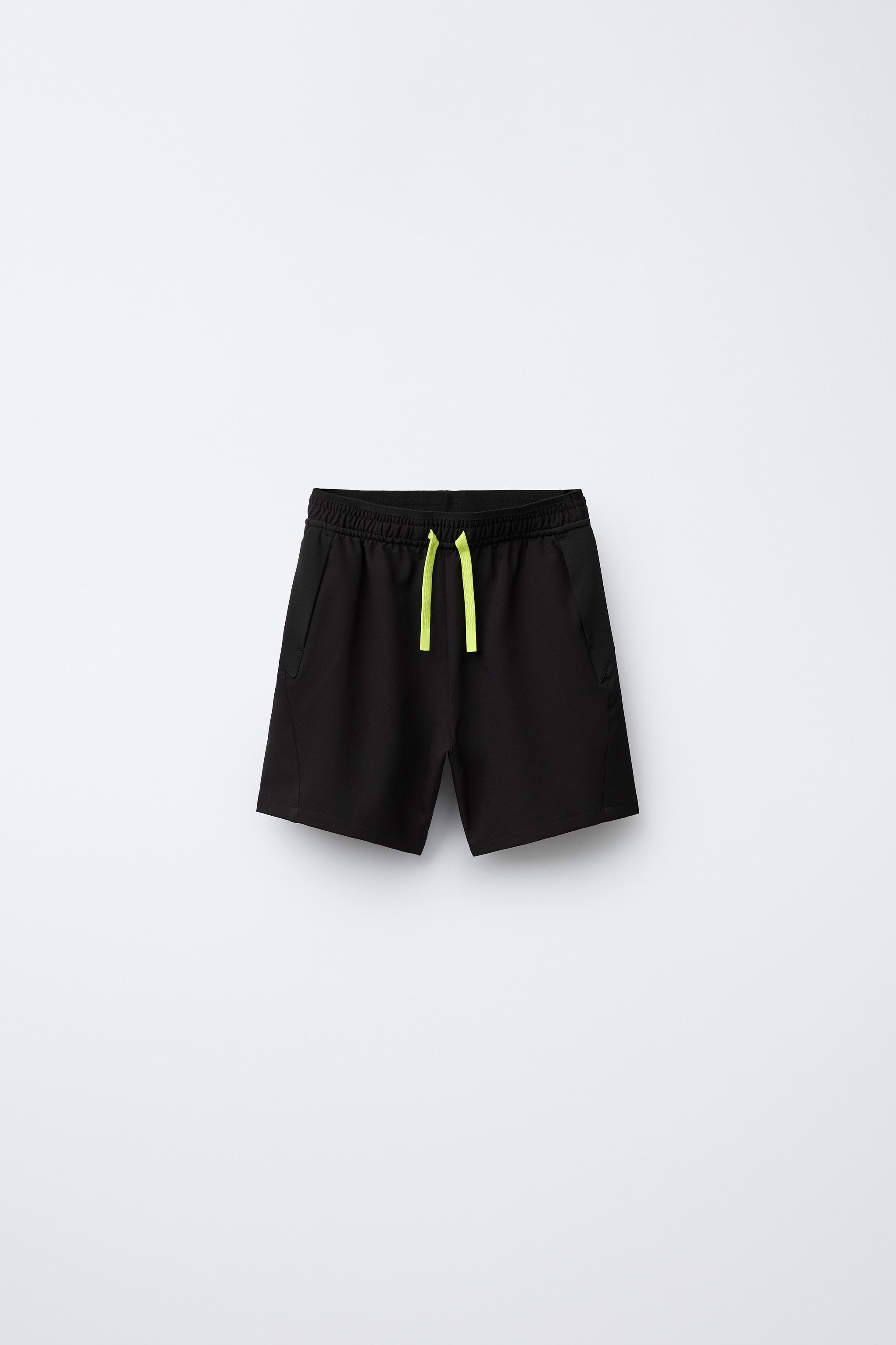 SPORTY BERMUDA SHORTS - Black | ZARA New Zealand