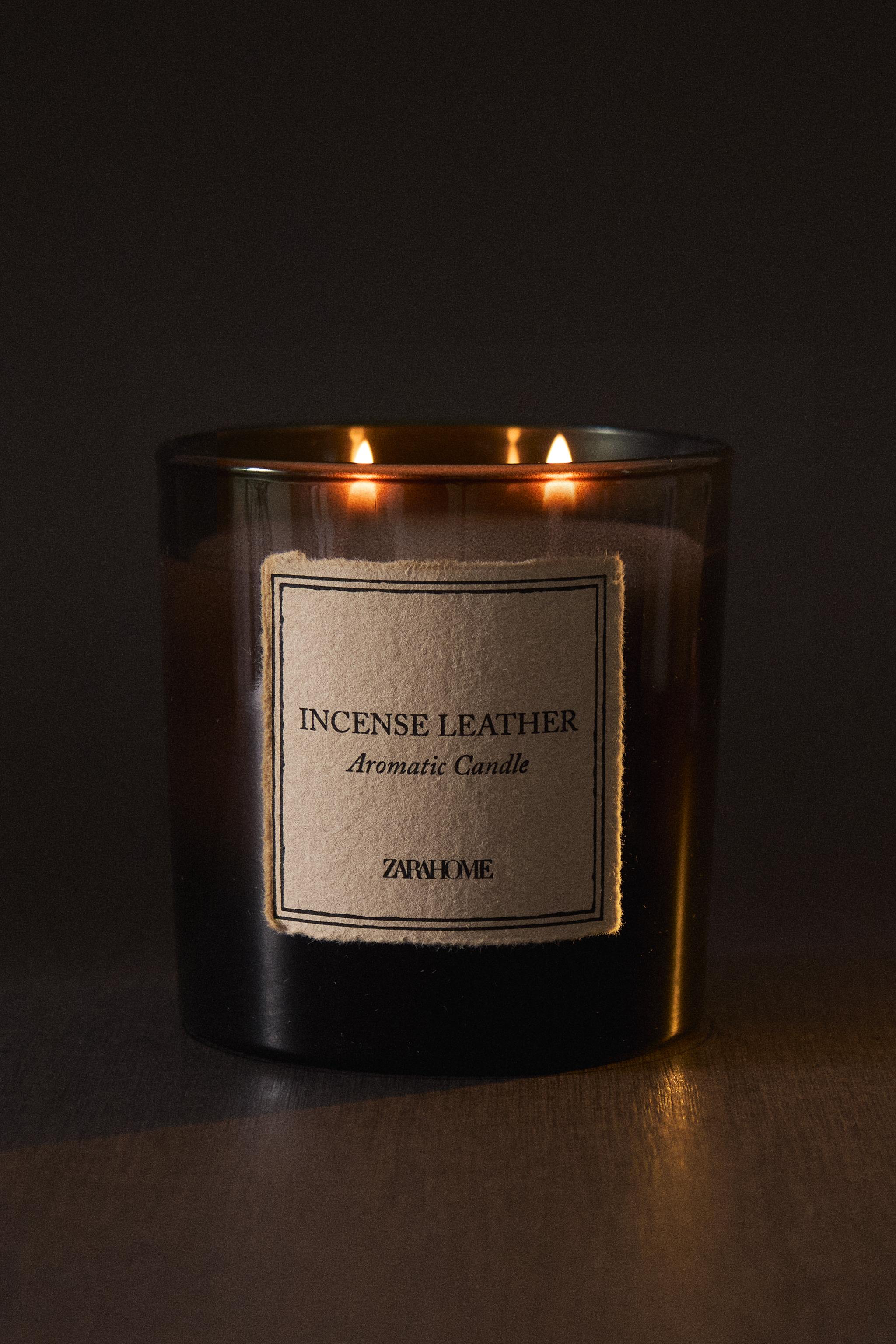 GR) BOUGIE PARFUMÉE INCENSE LEATHER